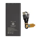 Powerbank Terra da 10000 mAh 18W in alluminio riciclato