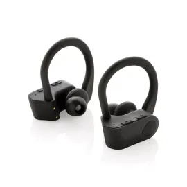 Auriculares deportivos TWS en estuche de carga