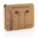 Auricolari wireless in bambù