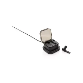 Auriculares TWS en caja de carga inalámbrica