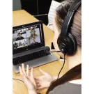 Over ear wired work headset
