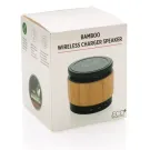 Enceinte 3W avec chargeur à induction en bambou