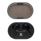Light up logo TWS earbuds in charging case