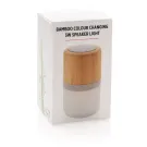 Speaker 3W in bambù con luce
