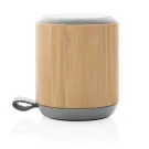 Speaker wireless 3W in bambù e tessuto