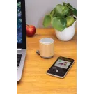 Speaker wireless 3W in bambù e tessuto
