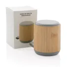 Speaker wireless 3W in bambù e tessuto