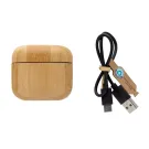 Auriculares TWS de bambú y plástico reciclado RCS