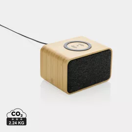 Speaker 3W wireless 5W in plastica RCS e bambù FSC®