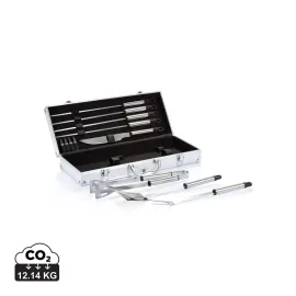 Set Barbacoa 12 piezas en caja de aluminio