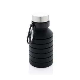 Bouteille en silicone pliable étanche avec couvercle