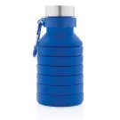 Botella de silicona plegable antigoteo con tapa