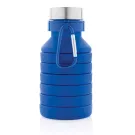 Botella de silicona plegable antigoteo con tapa