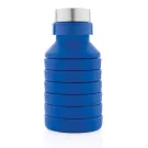 Botella de silicona plegable antigoteo con tapa