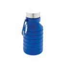 Botella de silicona plegable antigoteo con tapa