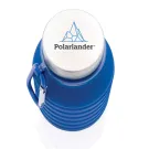 Botella de silicona plegable antigoteo con tapa