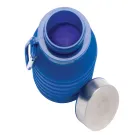 Botella de silicona plegable antigoteo con tapa