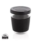 Vaso de borosilicato Ukiyo con tapa y funda de silicona