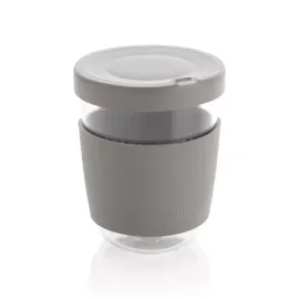 Vaso de borosilicato Ukiyo con tapa y funda de silicona