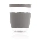 Vaso de borosilicato Ukiyo con tapa y funda de silicona