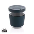 Vaso de borosilicato Ukiyo con tapa y funda de silicona