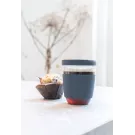 Vaso de borosilicato Ukiyo con tapa y funda de silicona