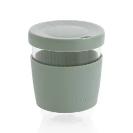 Vaso de borosilicato Ukiyo con tapa y funda de silicona