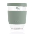 Vaso de borosilicato Ukiyo con tapa y funda de silicona