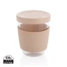 Vaso de borosilicato Ukiyo con tapa y funda de silicona
