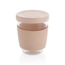 Vaso de borosilicato Ukiyo con tapa y funda de silicona