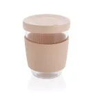 Vaso de borosilicato Ukiyo con tapa y funda de silicona
