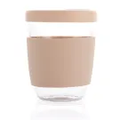 Vaso de borosilicato Ukiyo con tapa y funda de silicona