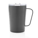 Tasse moderne en acier inoxydable recyclé RCS avec couvercle