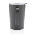 Tasse moderne en acier inoxydable recyclé RCS avec couvercle