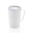 Tasse moderne en acier inoxydable recyclé RCS avec couvercle