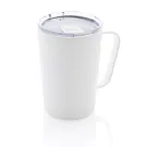 Tasse moderne en acier inoxydable recyclé RCS avec couvercle
