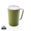 Tasse moderne en acier inoxydable recyclé RCS avec couvercle