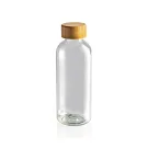 GRS rPET Flasche mit Bambus-Deckel