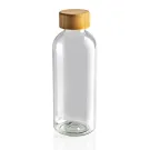 GRS rPET Flasche mit Bambus-Deckel