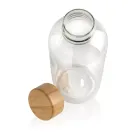 GRS rPET Flasche mit Bambus-Deckel