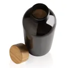GRS rPET Flasche mit Bambus-Deckel