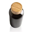 GRS rPET Flasche mit Bambus-Deckel