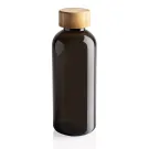 GRS rPET Flasche mit Bambus-Deckel