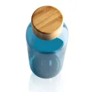 GRS rPET Flasche mit Bambus-Deckel