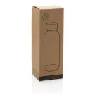 GRS rPET Flasche mit Bambus-Deckel