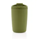 GRS recycelter PP-Becher mit Flip-Deckel