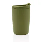 GRS recycelter PP-Becher mit Flip-Deckel