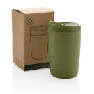 GRS recycelter PP-Becher mit Flip-Deckel