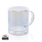 Taza de lujo de vidrio galvanizado de doble pared