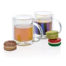 Taza de lujo de vidrio galvanizado de doble pared
